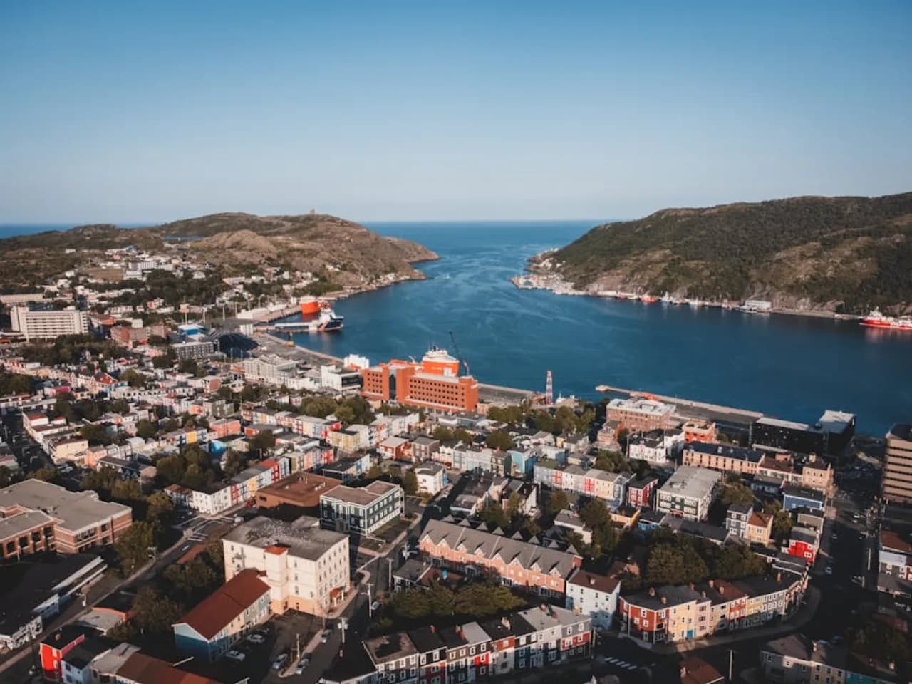 Skyline of St. John's, Newfoundland and Labrador, Canada — fence supply, rental and installation by Fenced.ca