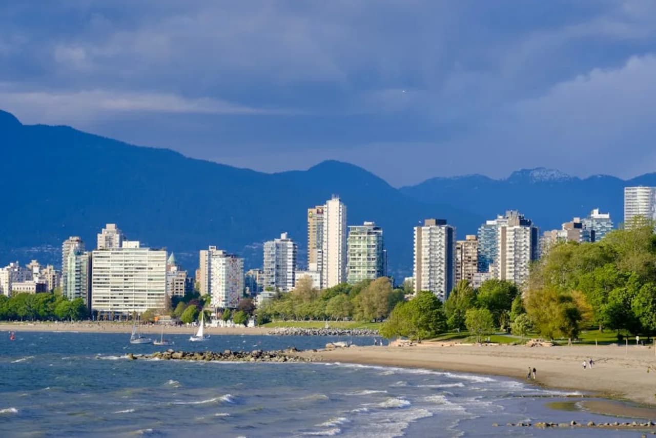 Skyline of Surrey, British Columbia, Canada — fence supply, rental and installation by Fenced.ca