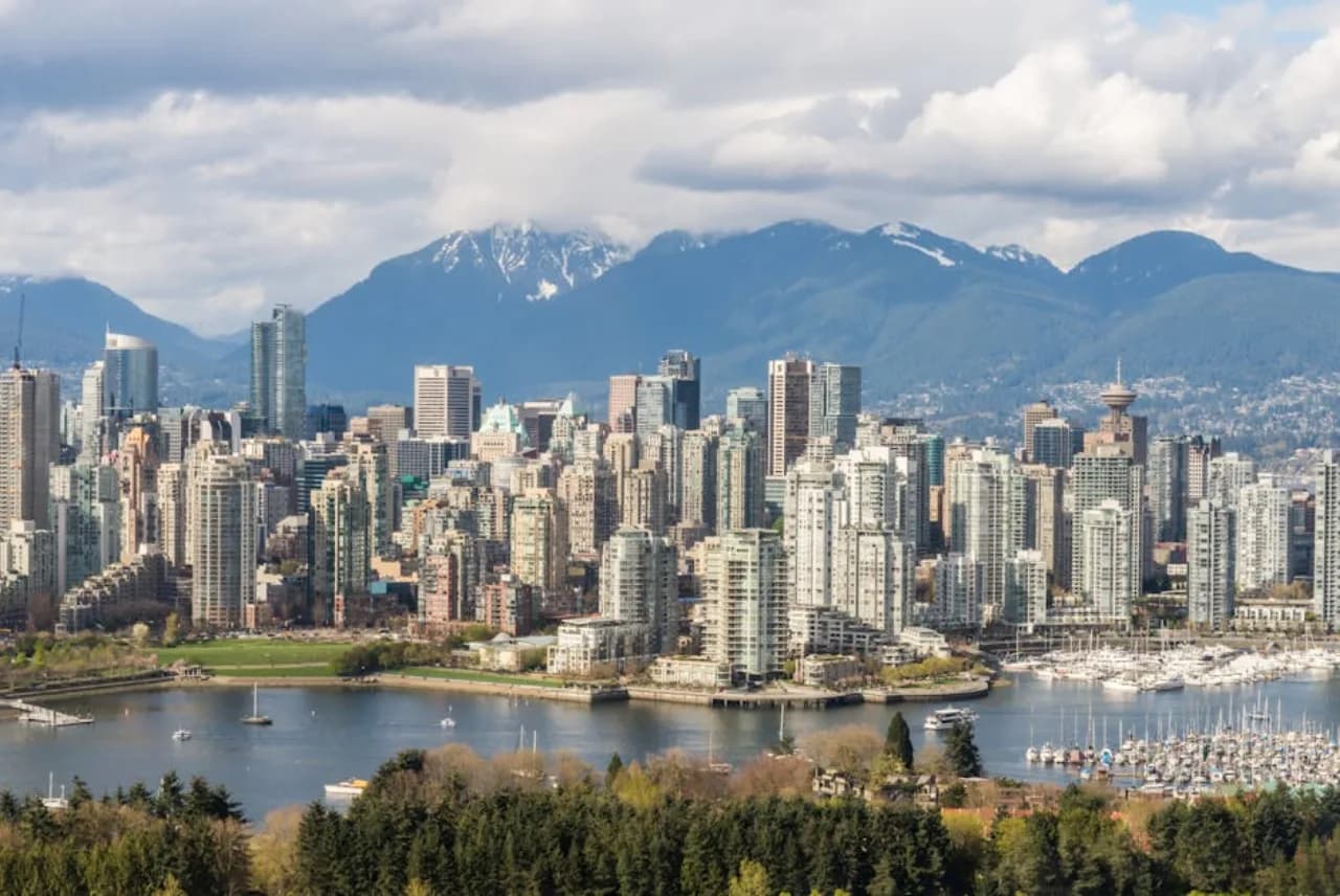 Skyline of Vancouver, British Columbia, Canada — fence supply, rental and installation by Fenced.ca