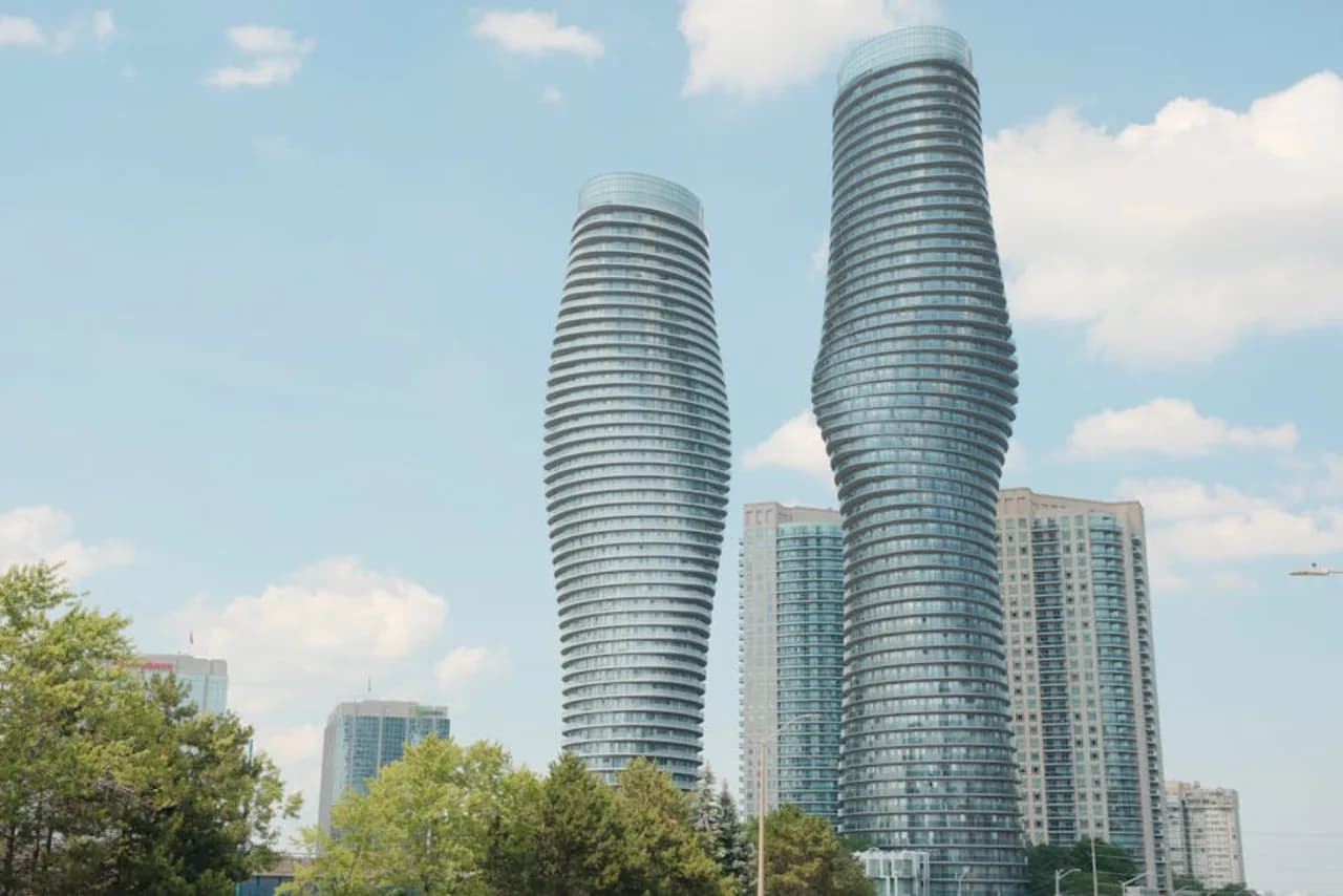 Skyline of Mississauga, Ontario, Canada — fence supply, rental and installation by Fenced.ca