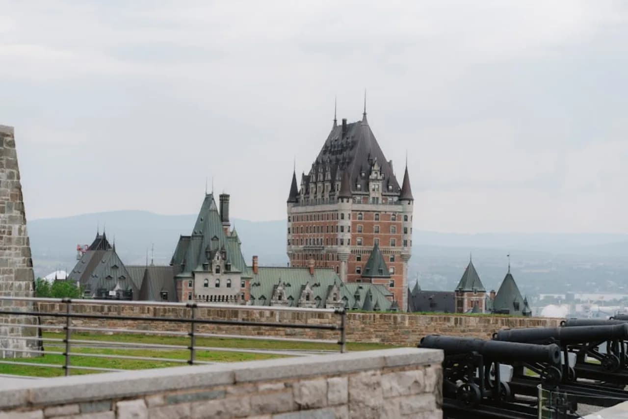 Skyline of Quebec City, Quebec, Canada — fence supply, rental and installation by Fenced.ca