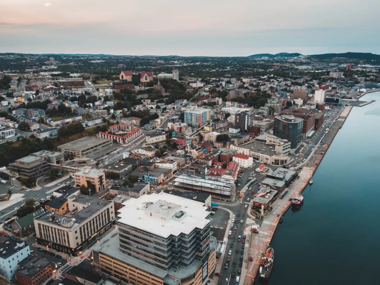 Skyline of Thunder Bay, Ontario, Canada — fence supply, rental and installation by Fenced.ca