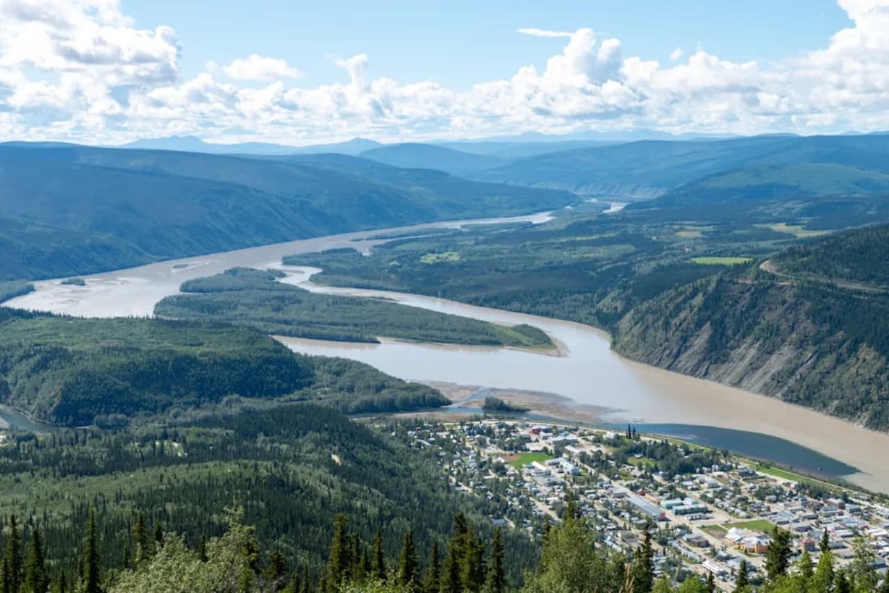 Skyline of Whitehorse, Yukon, Canada — fence supply, rental and installation by Fenced.ca