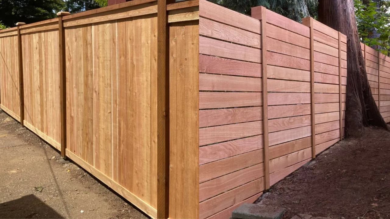 Wood Fence — supply, rental and installation by Fenced.ca across Canada